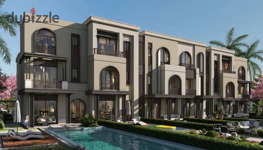 تاون هاوس مساحة 220 متر فيو مميز علي اليك في ايفر نيو كيرو بجوار zed east