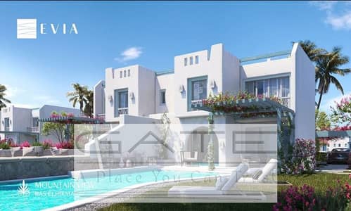 شاليه أرضي بجاردن للبيع في ماونتن فيو رأس الحكمة مرحلة نيو رودس  موقع مميز بإطلالة رائعة على اللاند سكيب