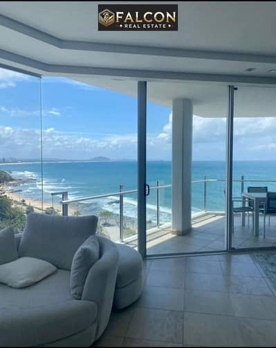 ستوديو فندقي SEA VIEW 100 % اعلي من البحر ب 70 دور ف ابراج السخنه تقسيط علي 10 سنين