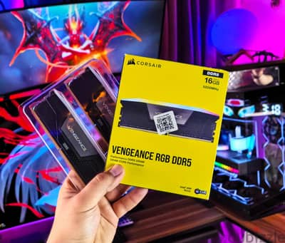 رامات Corsair Vengeance RGB DDR5 RGB بسعة 16 جيجا (قطعتين )