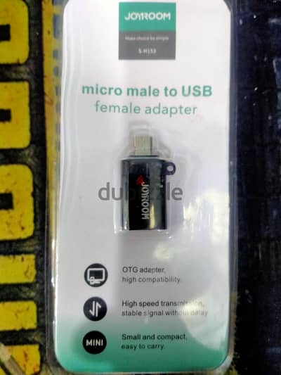 وصلة otg من joyroom  نوع الشاحن micro جديده استعملت للتجربة السعر 30ج