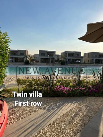 Lowest Price First Row Lagoon Twinhouse in Azha Sokhna – Fully Finished & Furnished