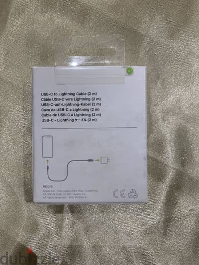 orginal apple USB C cable to lightning 2 meter for sale