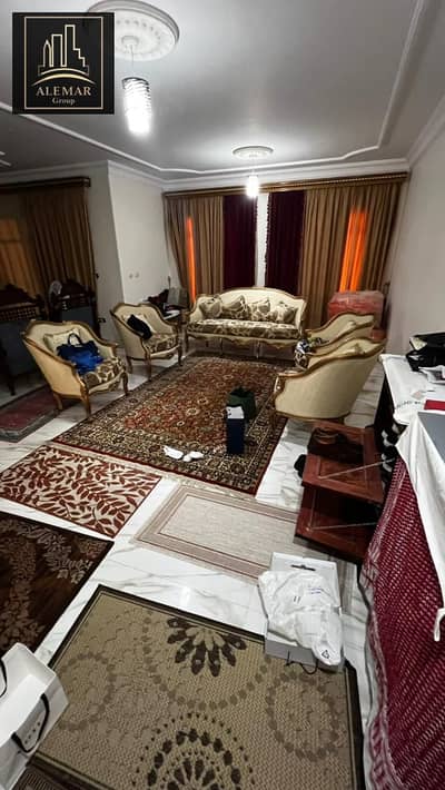 Apartment 116 meters with a garden view for sale cash at a commercial price in Madinaty – Phase B11   Ultra Super Lux finishing  completely unscathed, in front of the services and the mosque
