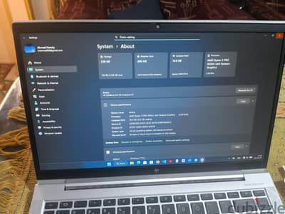 HP EliteBook 845 G8 — Ryzen 5 5650U — RAM 16 — SSD 256 — بزنس لابتوب