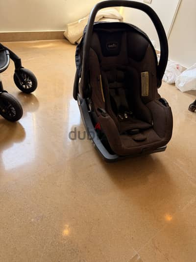Baby stroller with car seat