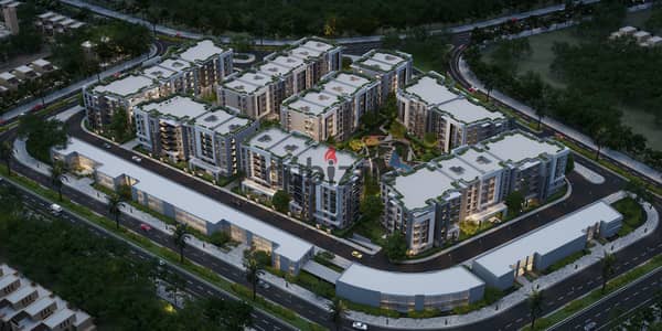 Residential apartment inside a residential compound in Al Obour City
