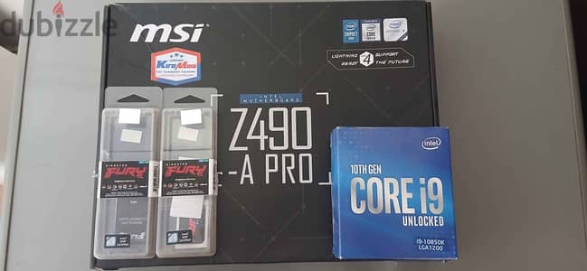 I9 10850K + Z490 A-PRO + 32 (16X2) DDR4 3200Mhz CL16 Ram.