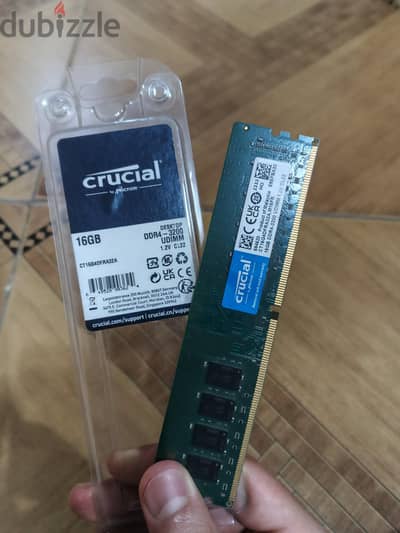 Crucial 16GB ddr4 3200MHz