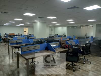 Office space for rent, 570 sq m, in a prime mall near the banking complex and Downtown - finished with air conditioning - Fifth Settlement