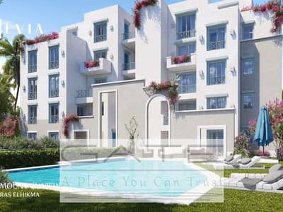 Resale | Chalet 110 sqm 3 rooms in Mountain View الساحل Phase Evia Direct Pool Delivery 2028 | Down payment 4.5 million and installments