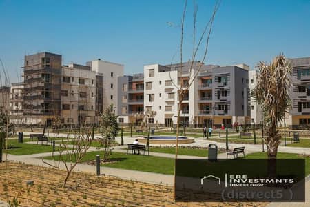 Receive a semi-finished (resale) apartment immediately at a price lower than the market rate in District 5 - Fifth Settlement, with an open view overl