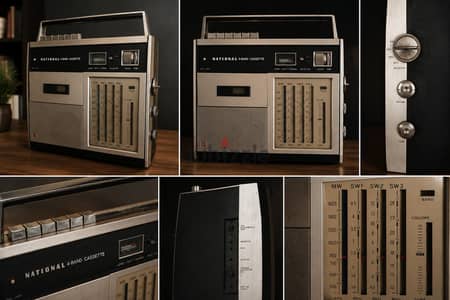 Vintage National 4-Band Cassette Radio For Sale