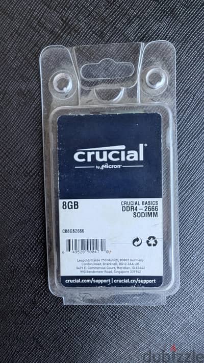 Crucial RAM 8GB DDR4-2666
