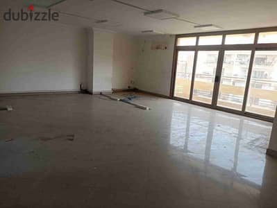 Office for rent in the best locations in Heliopolis, close to Nasr City and Sheraton, super lux finishing, modern building, administrative license