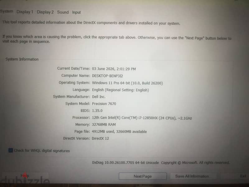 Dell precision 7670 3