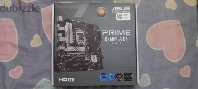 بوردة Asus Prime B760M-A-D4-CSM حالة ممتازة