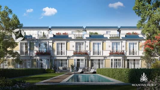Fully Finished 210m  Townhouse For Sale  3 Bedroom In Mountain View 4 October City DMG Near Sheikh Zayed