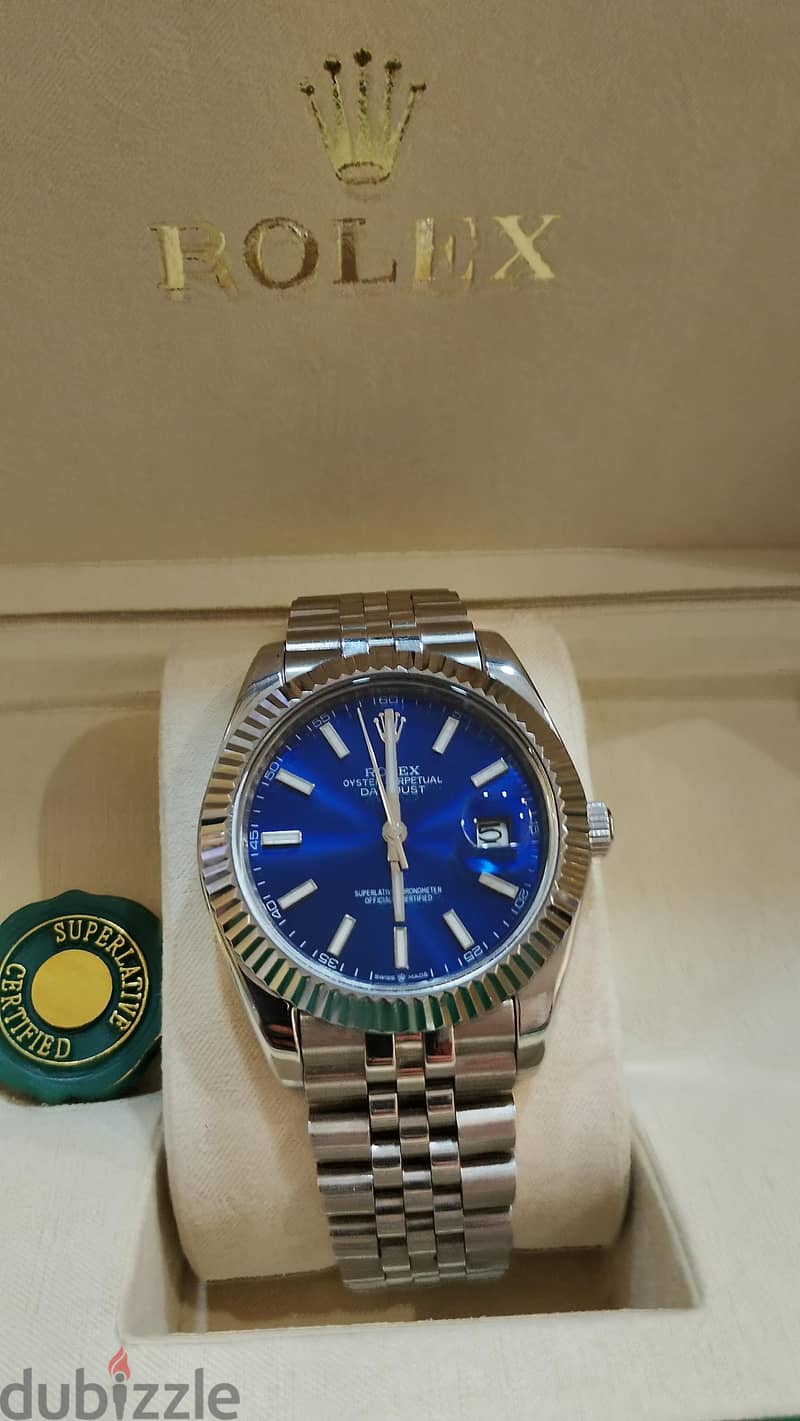 Rolex date just bleu automatic 1
