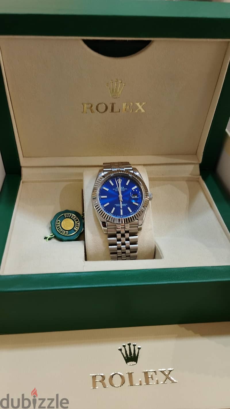 Rolex date just bleu automatic 3