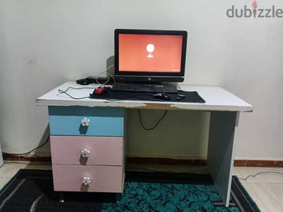غرفة اطفال كامل ممكون من دولاب 3 باب /سرير عدد3 طوابق/ مكتب/3 الوان
