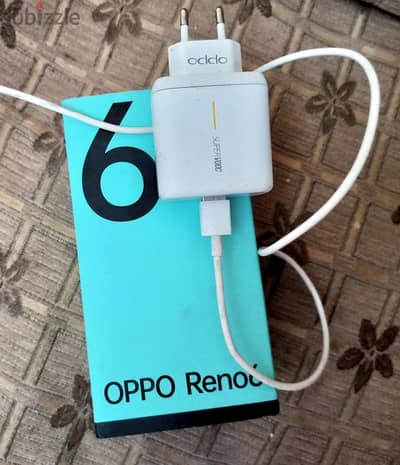 هاتف oppo رينو 6 معه العلبه والشاحن الاصلى مغير شاشه كويسه جدا
