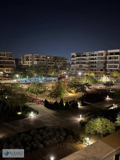 Unfurnished apartment, first occupancy, garden view, 205 sq m, for rent with air conditioning in Palm Hills New Cairo Compound, Fifth Settlement.