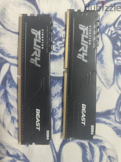 16GB (2x8) Kingston Fury Beast DDR4 3200MHz