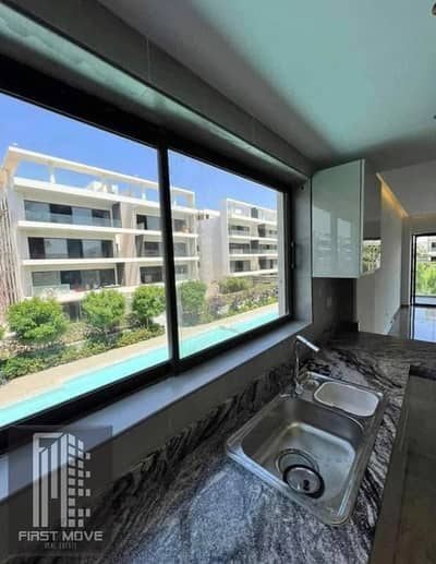 Apartment for sale in LaVista Al Patio Oro next to LaVista 7 in the most upscale location in the Fifth Settlement, ready to move in with installment payments