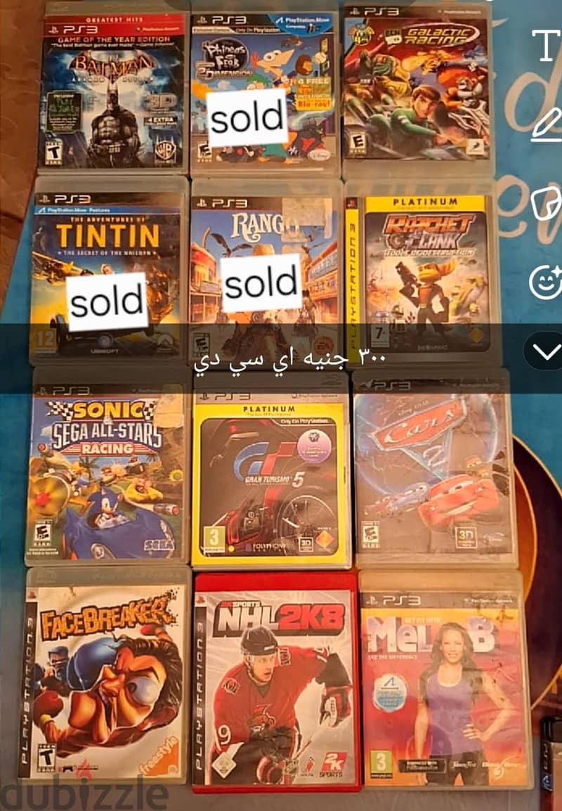 PS3 CD GAMES all original like new 6