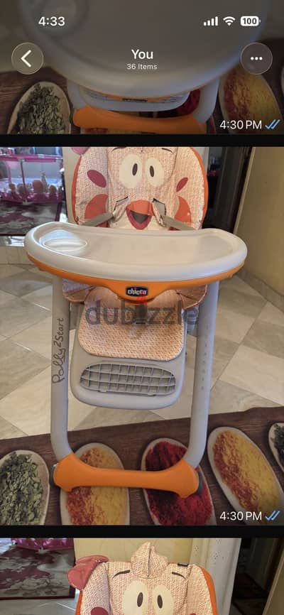 Feeding chair chicco used like new