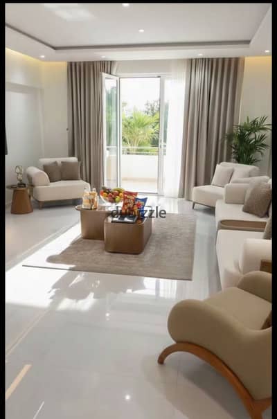 Furnished apartment for rent in the best residential complex and prime location, Galleria Residence Compound, close to all services and 3 minutes from