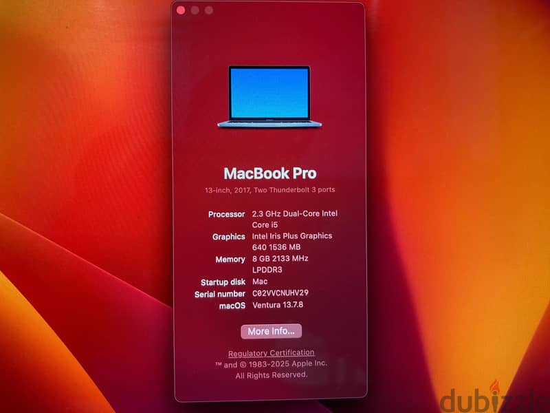 Macbook pro 2017 1