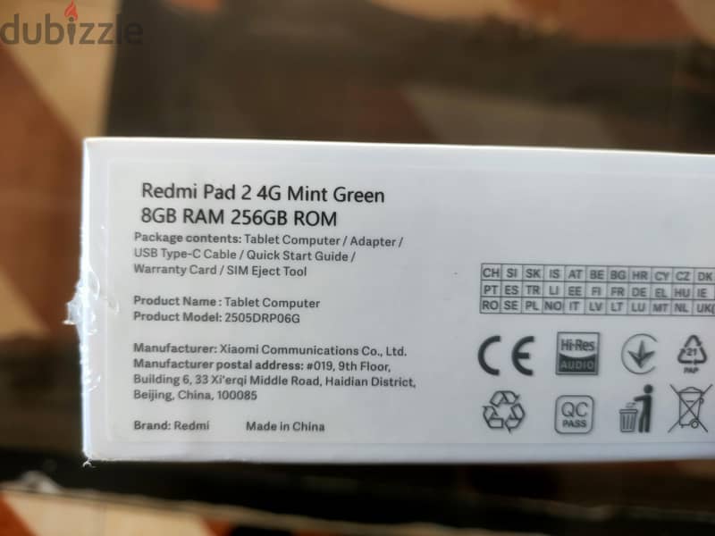 Redmi pad2 4G 256 GB 1