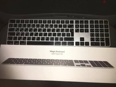 Magic Keyboard with Touch ID and Numeric Keypad Black Arabic Layout