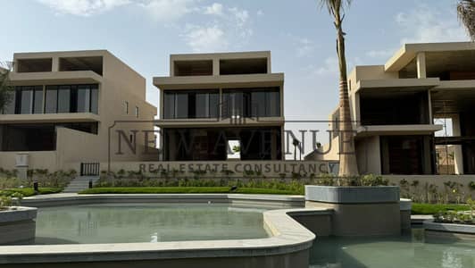 Delivered Standalone Villa with Pool in Lake View Boutique New Cairo Overlooking Greenery and Water features Semi finished by El Hazek Development Delivered Standalone Villa with Pool in Lake View Boutique New Cairo Overlooking Greenery and Water features Semi finished by El Hazek Development