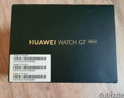 Huawei Watch GT Sport 46mmنسخة رياضية -جديدة  لن تستخدم_بطارية14 يوم-