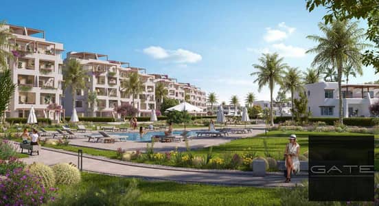 بنتهاوس للبيع في هاسيندا ويست - بالم هيلز   – الساحل الشمالي موقع مميز بإطلالة بحرية مباشرة وفيو على حمام السباحة