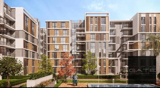 Apartment for sale at the lowest price and down payment, ground floor with garden in Haptown Compound - Hassan Allam Resale, unfinished, delivery 2027