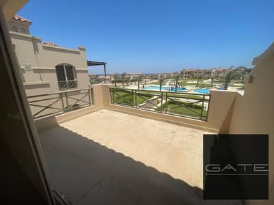 Twin house for sale in a prime location, second row from the sea, with a direct view of the sea and pool in La Vista Gardens - Ain Sokhna.