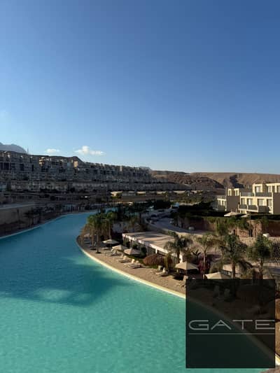ريسيل أقل سعر شاليه غرفتين نوم للبيع في المونت جلالة العين السخنة – فيو بحر ولاجون – تشطيب كامل – دور ثاني – استلام 2027