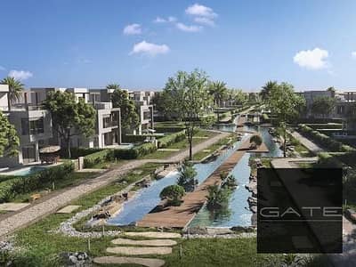 Twin house resale at a special price, fully finished with air conditioning, in The Crown Compound – Palm Hills, 6th of October