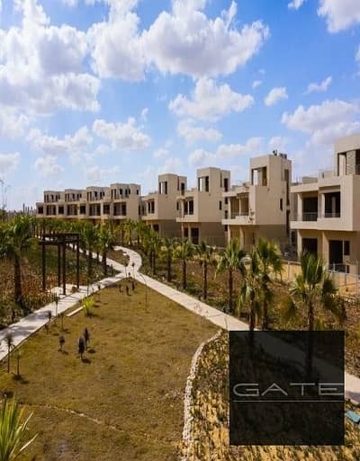 Standalone villa for sale (Type 2) in The Crown | Palm Hills October Landscape and lake view