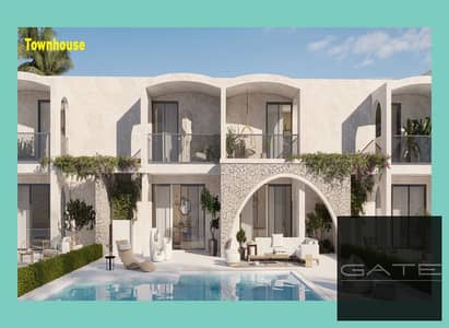 Luxury townhouse for sale at a special price in Salt - Ras El Hekma, KM 185, with lagoon and sea views - fully finished - delivery 2027