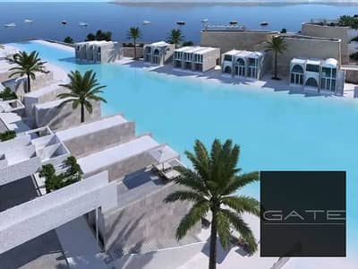 Chalet for sale in Monte Galala, prime location, sea view and direct lagoon, fully finished