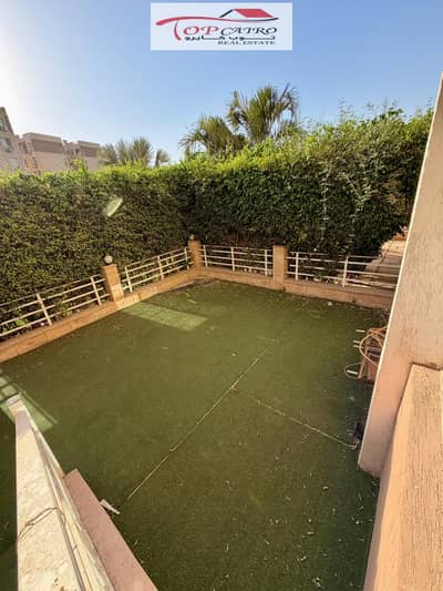 For rent furnished apartment in my city ground floor with an area of 96 meters and a garden of 45 meters