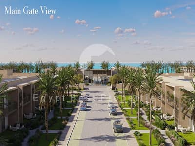 chalet for sale, in silver sands north coast, fully finished with AC, direct lagoon with 5 % dp
