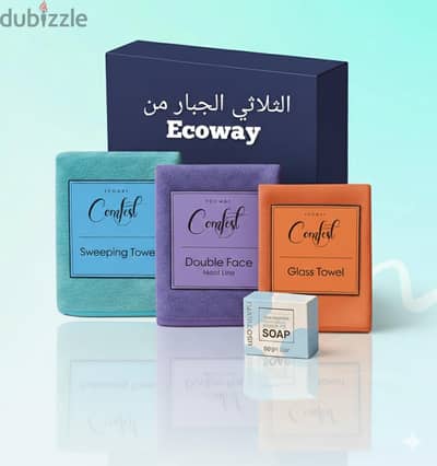  فوط إيكو واي الأصلية للتنظيف بدون منظفات + الشحن مجانًا 
