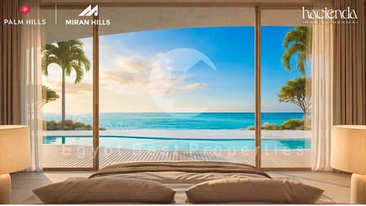 2 BEDROOMS DIRECT LAGOON FINISHED FOR SALE IN HACIENDA RAS ELHEKMA WITH 5%DP.