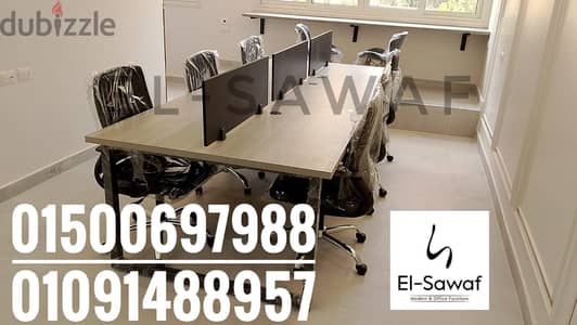 خلية عمل- ورك ستيشن خشب mdfاسباني-اثاث مكتبي work station- partiton